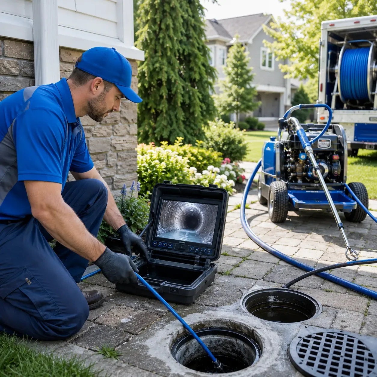 Outdoor drain cleaning professionals serving Bloomfield, CT