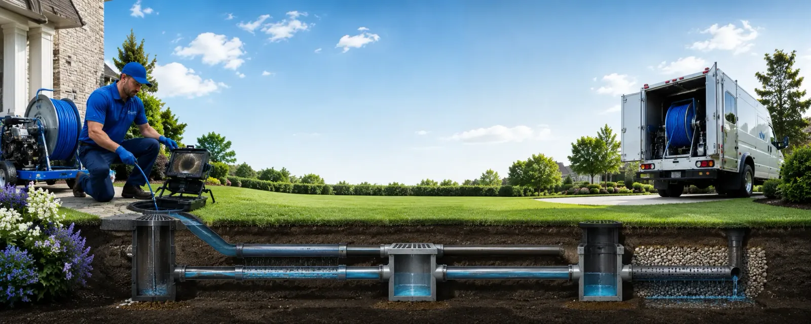 Outdoor drain cleaning information for Bloomfield, CT